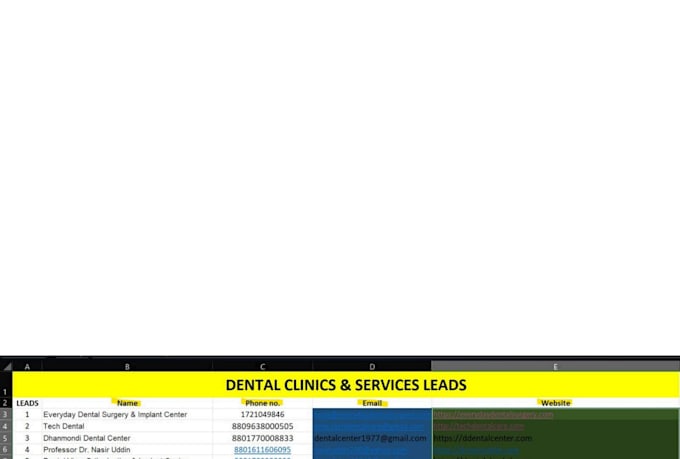 do lead generation and google map scrapings